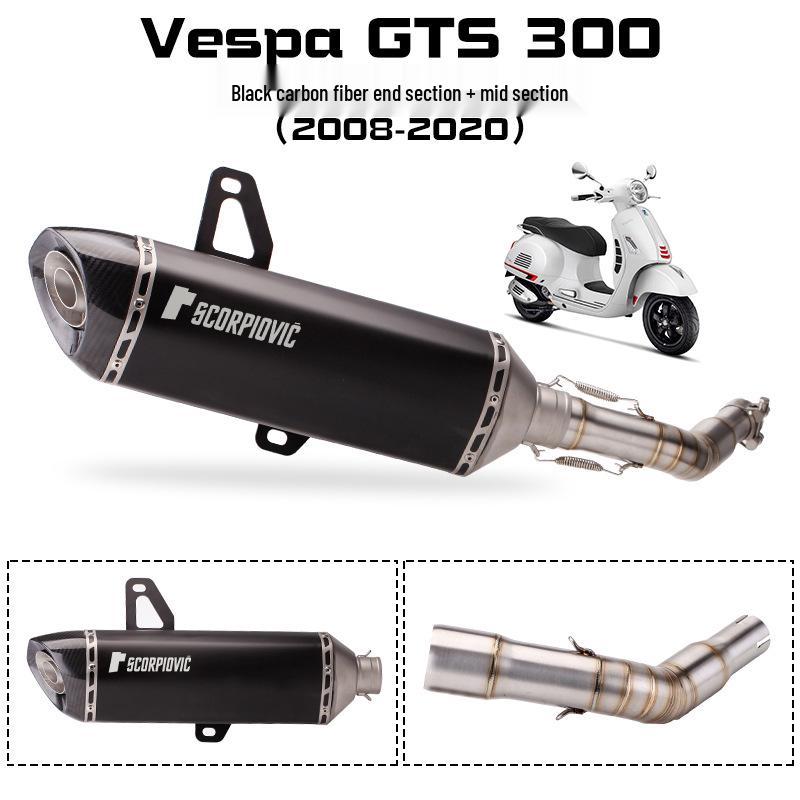 Vespa GTS 300 Scorpion Exhaust Mid-Tail Section for 08-21 Models