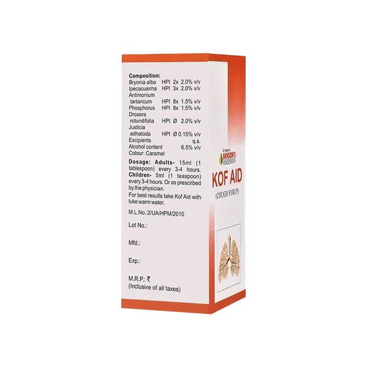 Kof (60 ml), Kof Aid, Bakson