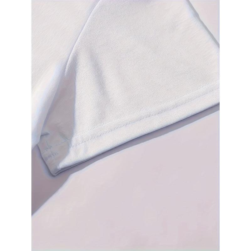 Plus Size Womens Paris Print Tee Eiffel Tower Floral Bicycle Design Round Neck Short Sleeve Stretchy Breathable Nontransparent Machine Washable Spring