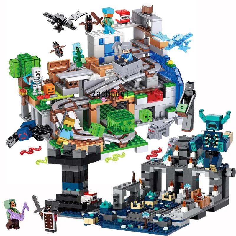 My Worlds Cross Whistle The Sword Outpost Compatible 21246 Dark World Building Brick Model Building Toy Kids Birthday Gift Toys