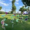 Rotating Sequins Rotating Laser Wind Rainbow Spiral Wind Spinner Windmill Decor  Garden Decor