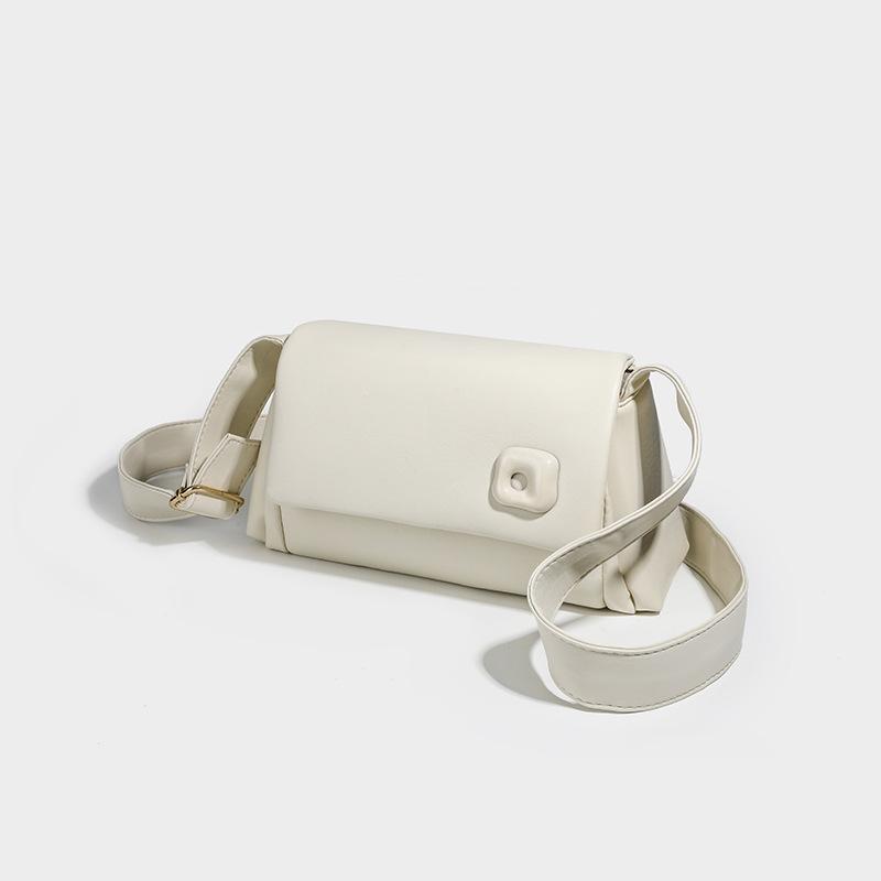 Textur Mode Liten Fyrkantig Väska Årets Populära Nischdesign Allt-i-ett Axelväska Enfärgad Crossbody-väska