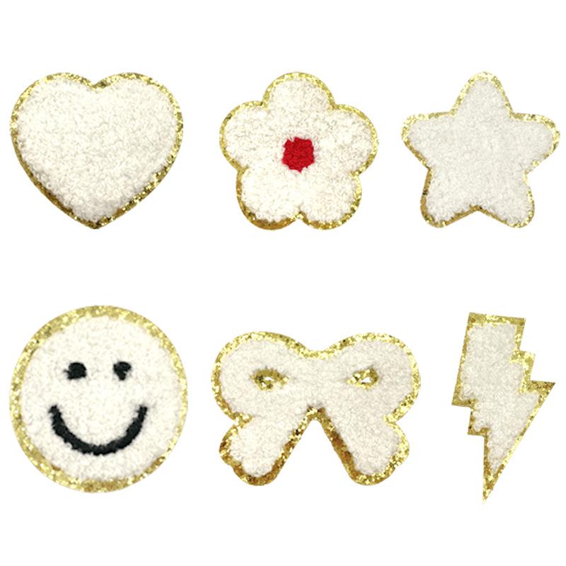 Multi-Color Phnom Penh Embroidery Towel Embroidery English Alphabet Embroidery Cloth Patch Creative Diy