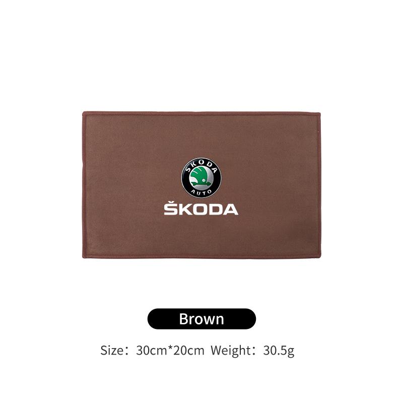 2025 Neues Autowaschtuch Weiches Reinigungslappen Tuch Auto Reiniger Werkzeuge Für Skoda Octavia Superb Rapid Kodiaq Karoq Fabia Kamiq Räume