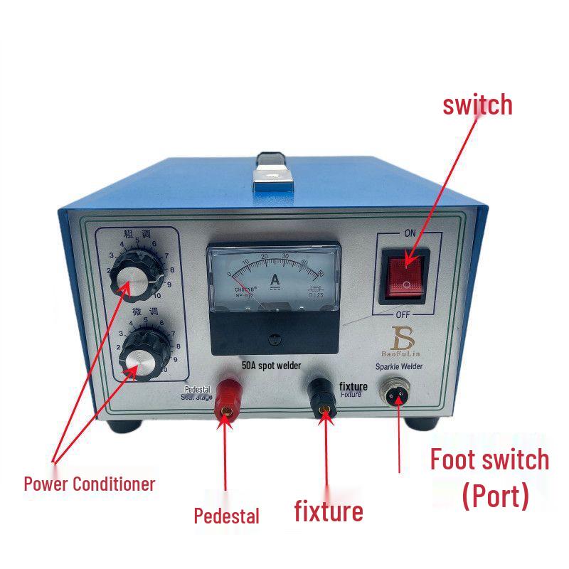 30A/50A Jewelry Spot Welder Handheld Welding Pen for Gold & Silver Ring Welding