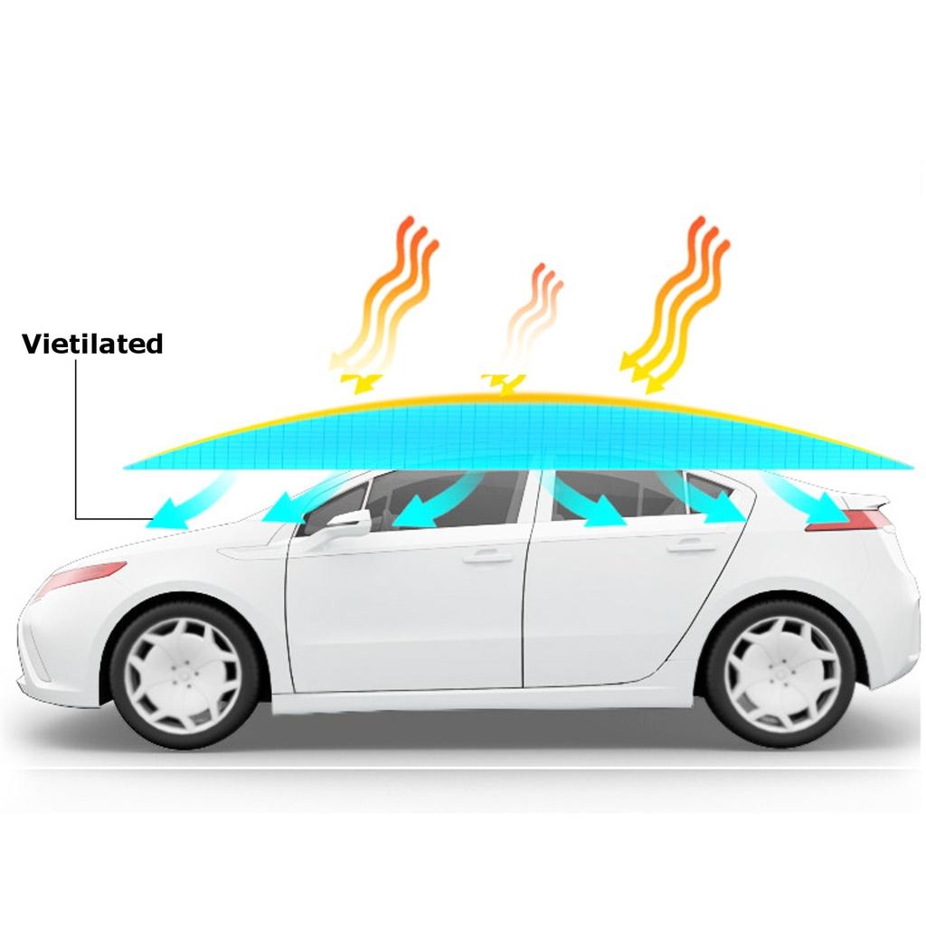

Автомобильная палатка-зонт, крыша, солнцезащитный чехол, комплект защиты от УФ-лучей, серебристый, 320см*220см