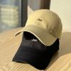 Spring and Summer New Style Simple Embroidered Letter Hard-top Baseball Cap for Women, Korean Version, Suitable for Large Head Circumference, Makes