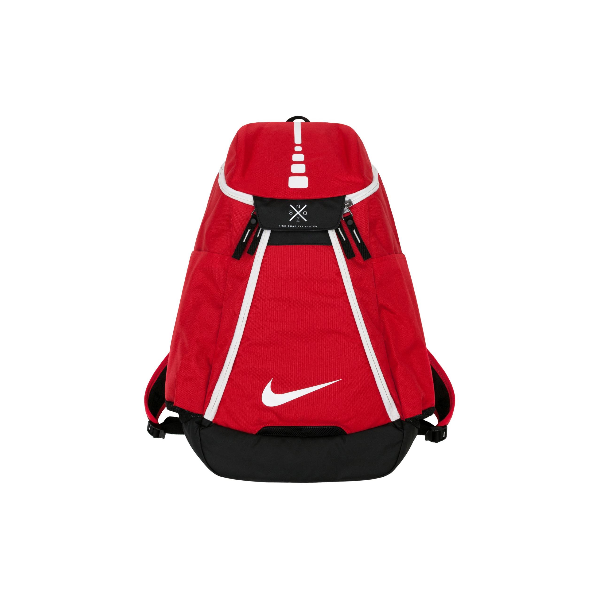 

Nike Elite Air Cushion Basketball Backpack Men Backpacks Red BA5259-657 Red