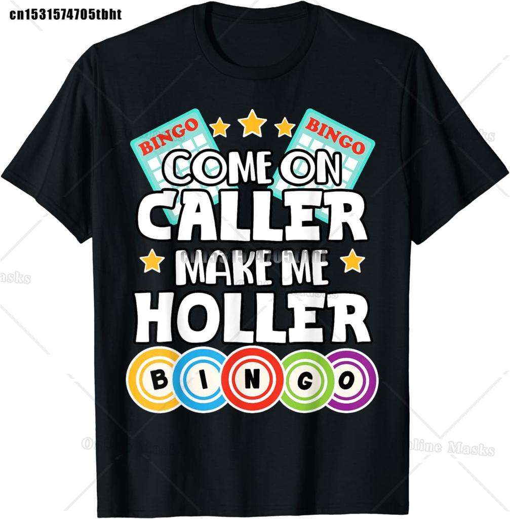 Crazy Bingo Lady Shirt Funny Lucky Bingo Shirt Player Hobby Gambling Bingo Queen TShirt Fashion Street Cotton Tops Tees