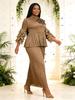 Miyake Africa Pleated European American Women's Plus Size Elegant Autumn Suit 2025
