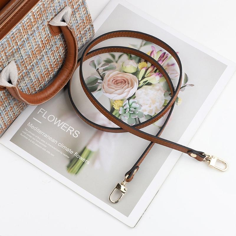 39/43palcová Crossbody taška Náhradní ramenní popruh Tašky Tenký popruh pro DIY Dámská peněženka Taška přes rameno PU popruh s přezkou
