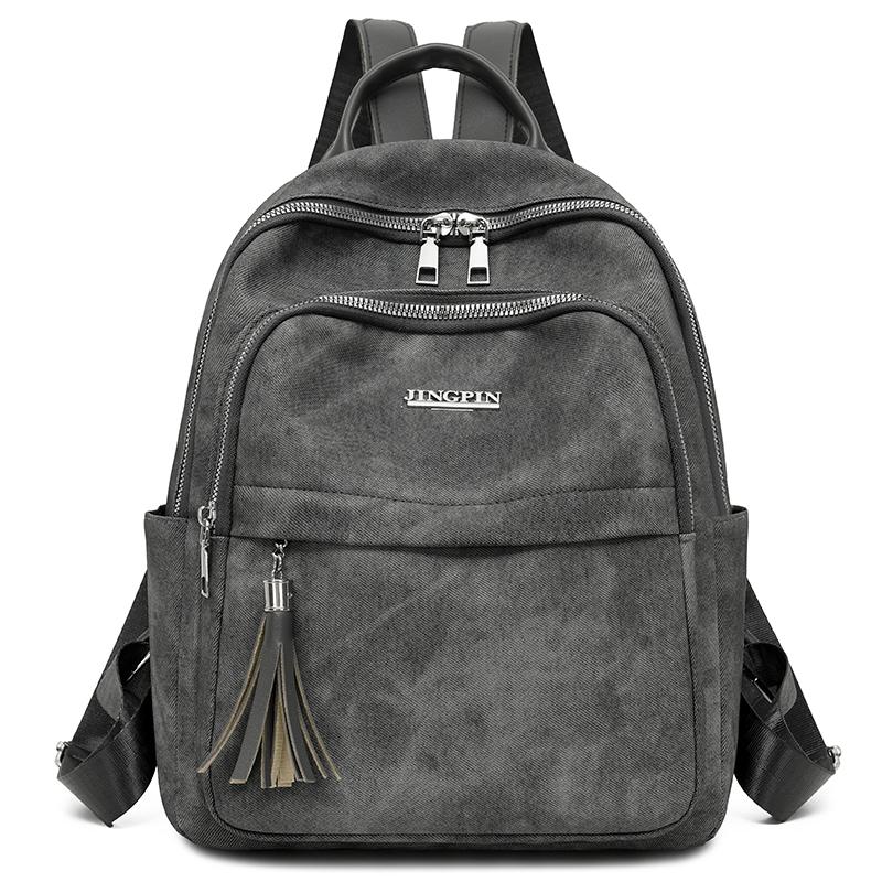 Tassel Women's Large Capacity Backpack