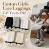 Cotton Girls Lace Leggings Ruffled Children Ankle-length Pants Toddler Ruffle Tights 1-6 Years Old