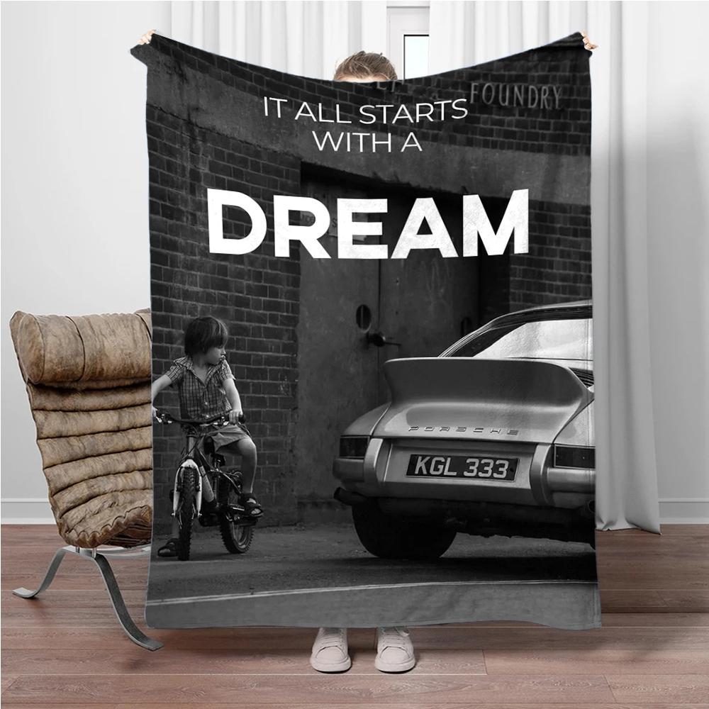 1pc Inspirational Success Lion Classic Blanket Fluffy Children and Adults Sofa Plush Bedspread Throw Lunch Blanket for Sofa Bed