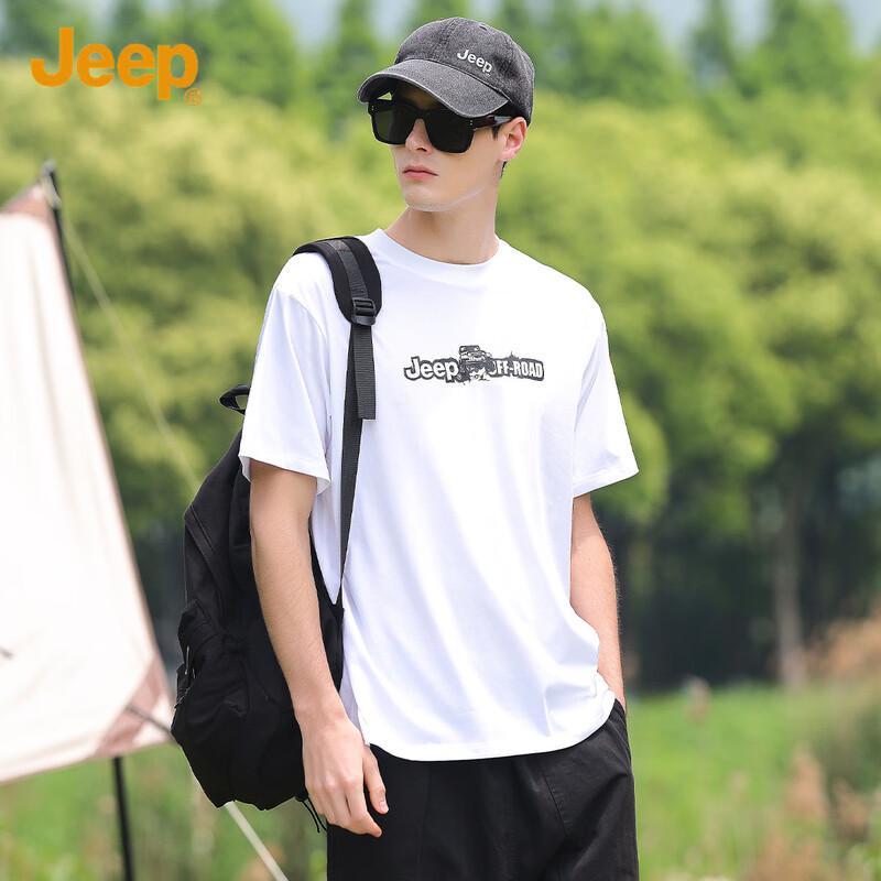 Jeep Men's Silk-blend Short-sleeve T-shirt