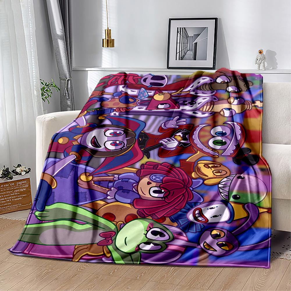 Digital Circus Blanket Comfortable Suitable for Bedding Office Office Chair Four Seasons Multipurpose Modern Style
