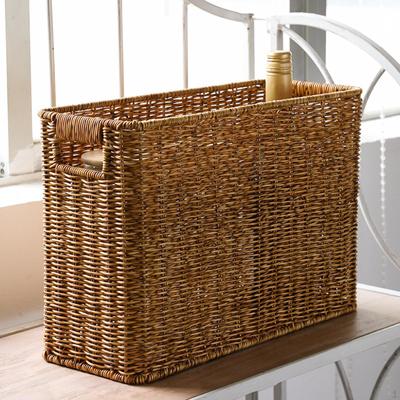 Hand- Basket Decorative Shelves Organizing Rectangle Sundries Storage Bins Finishing for
