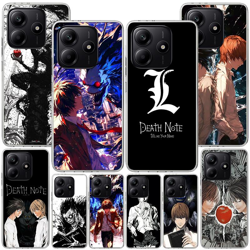 N-Note D-Death Anime Ryuk Phone Case For Xiaomi Redmi Note 15 14 13 12S 12 11 Pro Plus 14S 11S 11E 10 10S 11T 5G Personalized Co