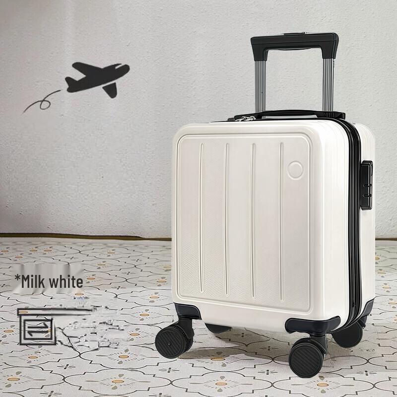 OEING 14-inch Carry-on Suitcase with Cup Holder & Phone Stand