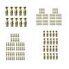 6x14mm Expansion Screws, Flat-Fit Countersunk Head for Cabinet Hinge Repair, Heavy-Duty Steel Wall Wood Expansion Screws, Strong Grip Thread Repair