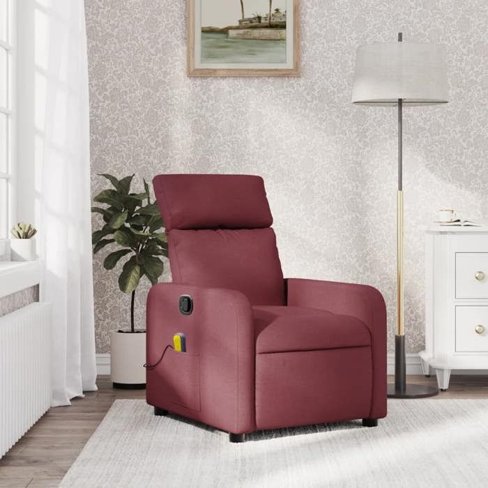 VidaXL Reclining Massage Armchair, Chair with Footrest, Seat with Backrest and Armrests Living Room, Modern, 374177