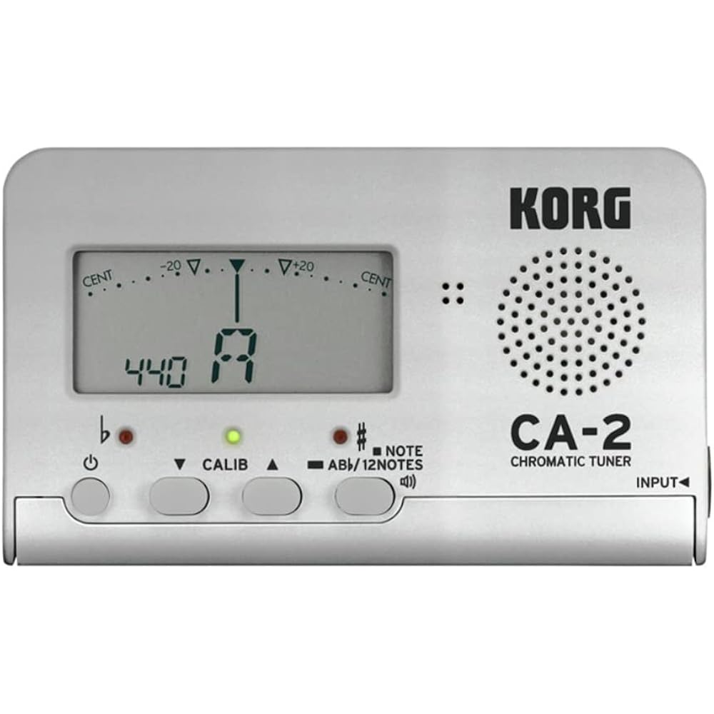 KORG Chromatic Tuner CA-2 Brass Band, Orchestra Guitar, Vocal, Acapella, Perfect for Private Prac...