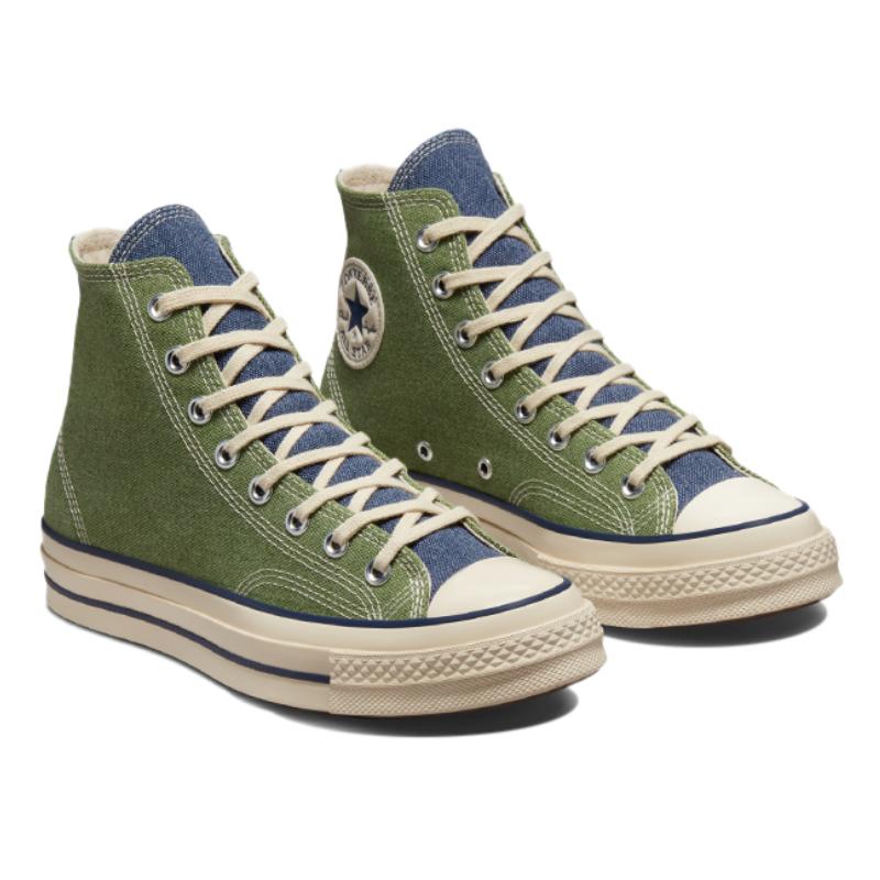 Converse Chuck Taylor All Star 1970s Comfortable and Lightweight High-Top Espadrilles Unisex Moss Green