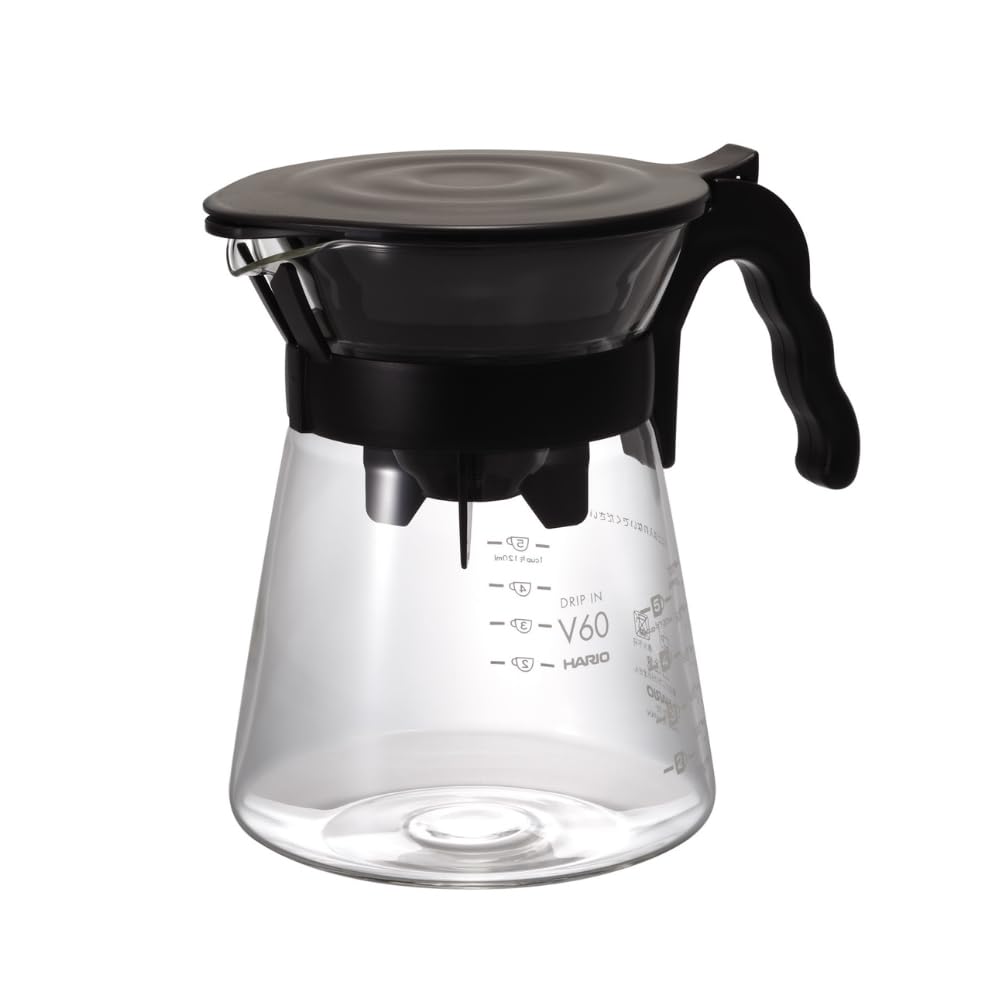 HARIO V60 Coffee Dripper Coffee Pot for 2 Drip-in Server, Hand-Drip People, VDIR-02-B