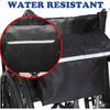 Outdoor wheelchair backpack bag, waterproof, machine washable, wheelchair storage handbag accessory - large capacity