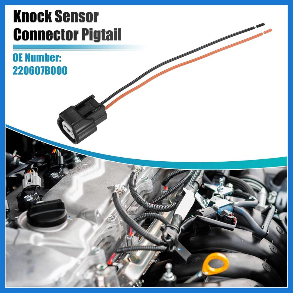 Knock Sensor Connector Pigtail No.220607B000 for Nissan Frontier 1994-2004 2pin Auto Accessories