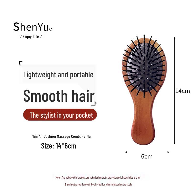 Wooden Air Cushion Scalp Massage & Styling Comb