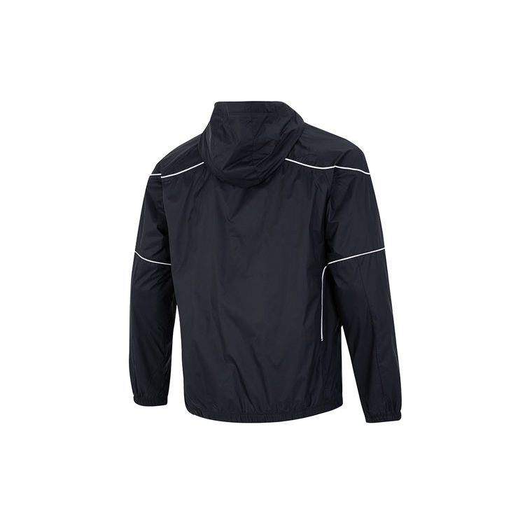 Under Armour Project Rock Brahma Jakke Med Rene Linjer Og Ensfarvet Logo, Afslappet Sport Vævet Hættejakke Til Mænd Sort 1373580-001