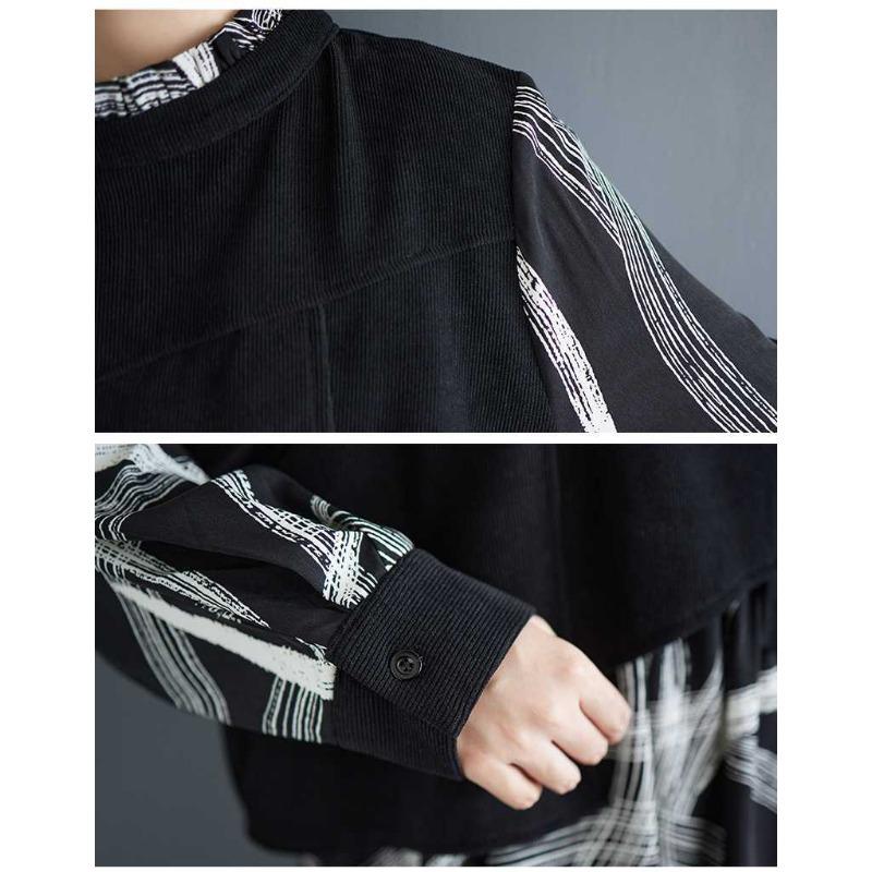 Fashion Personalized Printed Casual Niche Design Sense Temperament Dresses