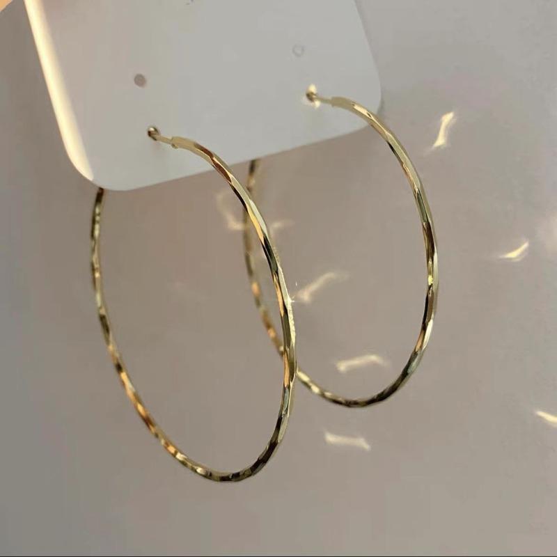 Silver Needle Autumn and Winter Metal Earrings Earrings Niche Fashion Cold Wind Earrings Versatile Light Luxury Premium Earrings