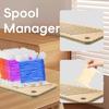 1pc Wooden Bobbin Rack for Embroidery Floss Rolling Excluding Cross Stitch String Ribbons Storage Holder Embroidery Needleworks.