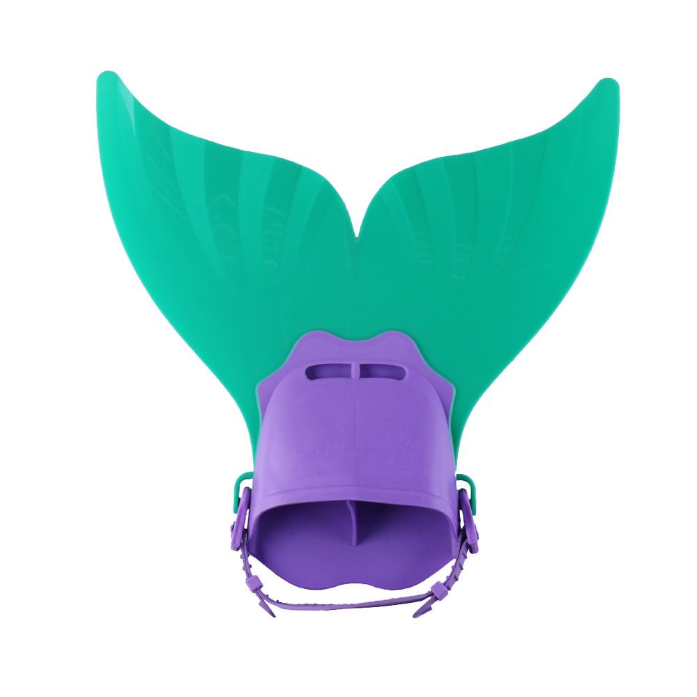 Adult & Kids Mermaid Monofin Swimming Equipment with Single & Double Fins