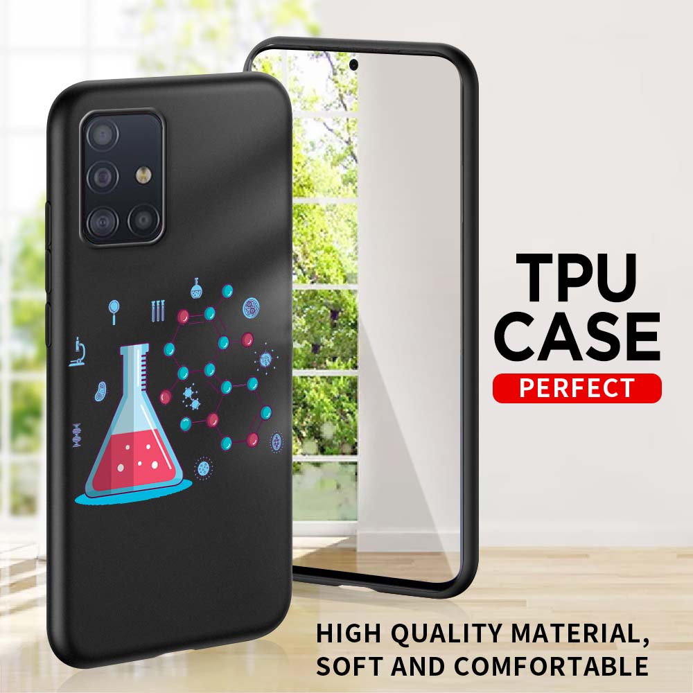 Science Chemistry Biology Phone Case For Samsung Galaxy A51 A71 A21S A12 A11 A31 A41 A72 A01 A03s A52 A32 A22 A13 5G Soft Cover