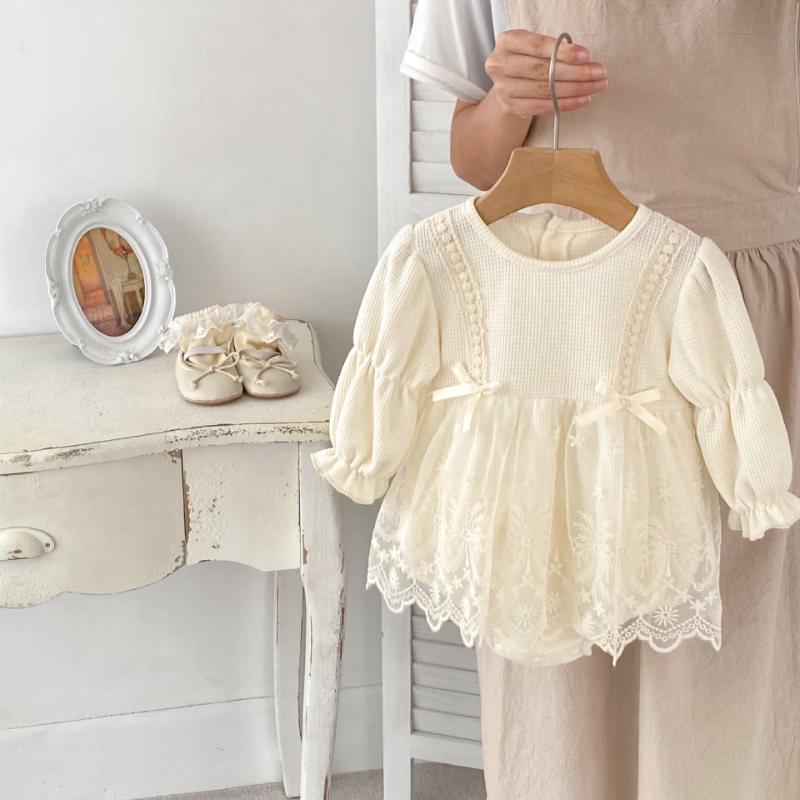 Sweet Baby Girl Princess Bow Romper