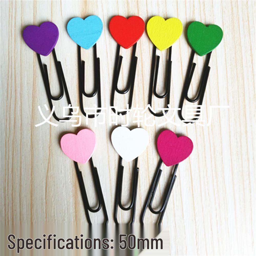 Creative Heart-Shaped Cartoon Paperclips | Colorful Office and Stationery Bookmark
