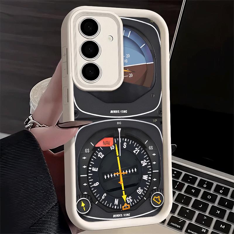 Phone Case for Samsung Galaxy A17 A16 A15 A14 A13 Aircraft Instrument Cockpit Radar A56 A36 A26 A55 A35 A25 A54 A34 A24 A53 A33