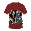 T-shirt Uomo Donna Anime Stampa 3D Streetwear Demon Slayer Kimetsu No Yaiba Harajuku Moda Tshirt Unisex Maglietta Top Abbigliamento