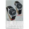 Men's Classic Analog Quartz Watch Black Waterproof Leather Band Lightweight Casual Date Display