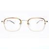 Alloaiweeo [Alo:Ctzen] Ci9710B C2 Classic Soltex Square Two-Tone Leopard/Gold Eyeglass Frames