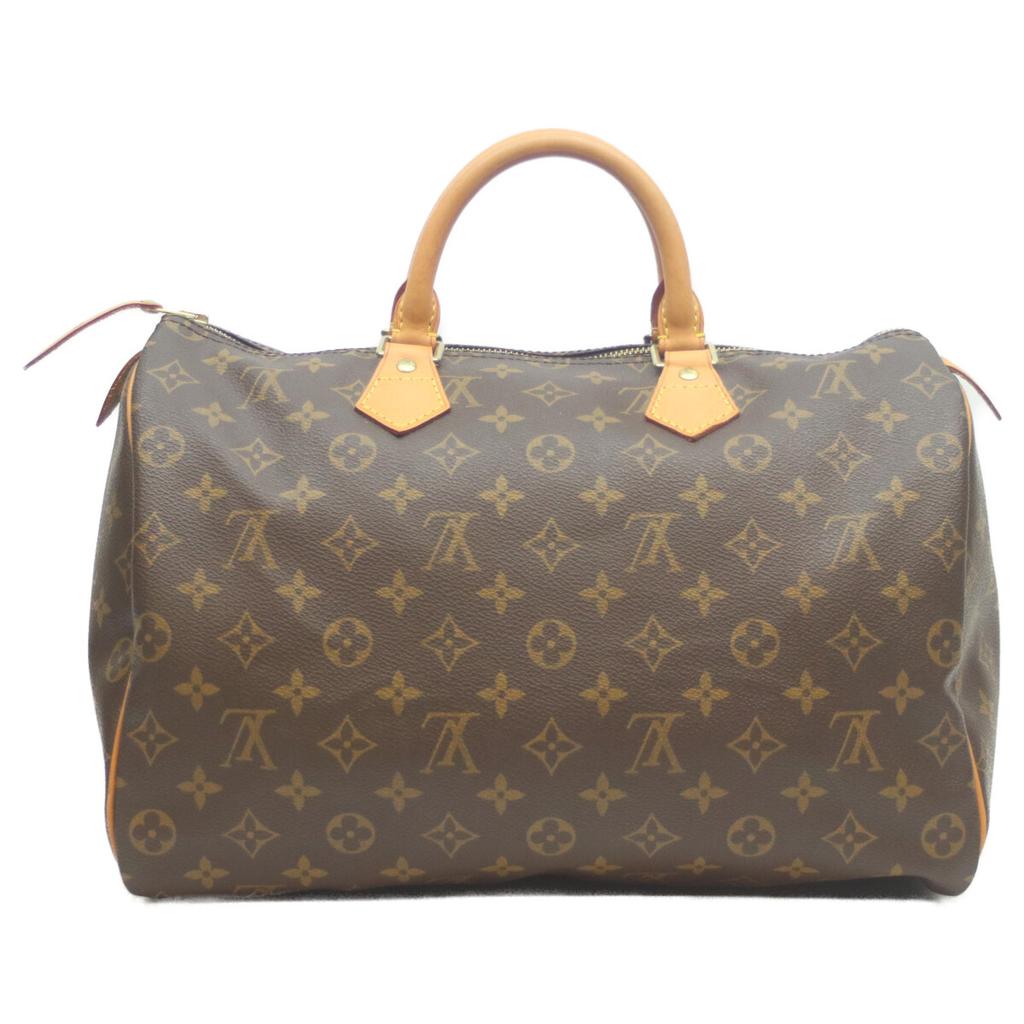 Louis Vuitton 2002 M41524 Monogram Speedy 35 Boston Bag BrownUsed