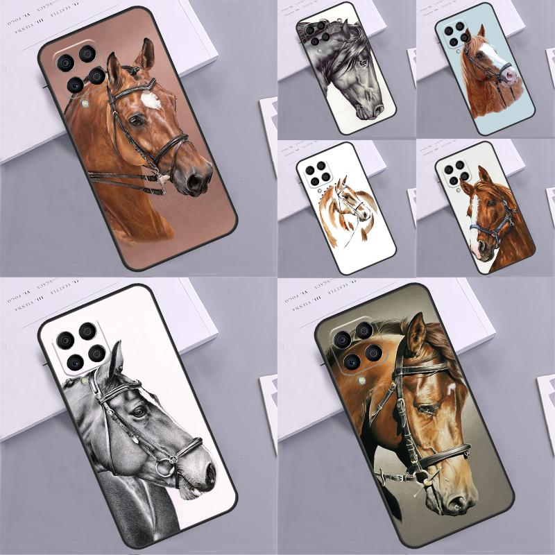 Horse Pony Painted For Samsung Galaxy M21 M11 M31 M13 M33 M35 M53 M55 M15 M14 M34 M54 M12 M32 M52 M06 M16 Case