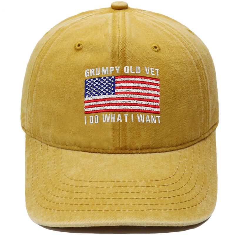 DON T LET THE OLD MAN IN Embroidered baseball cap retro dad hat European and American men's and women's casual