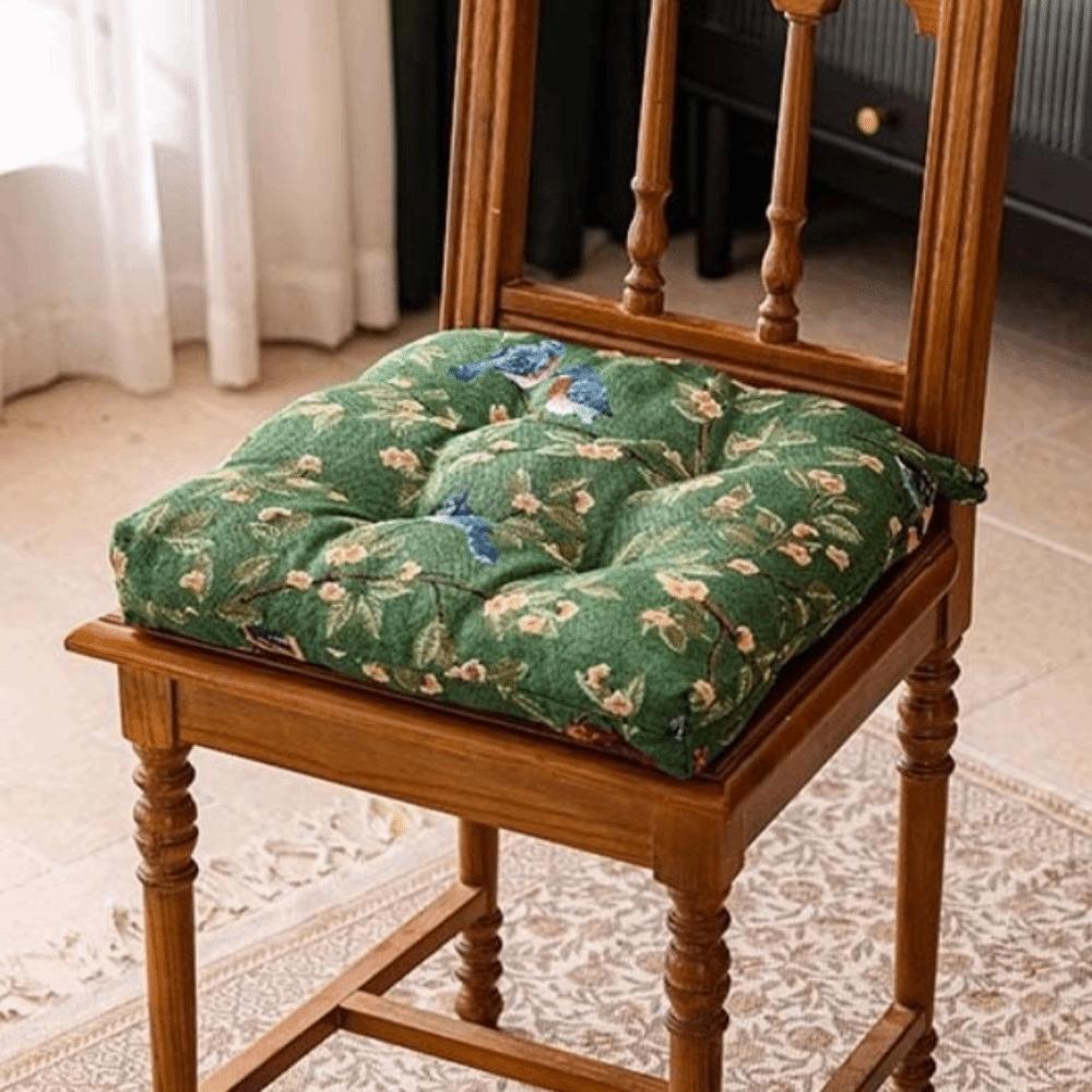 

Farmhouse Floral Print Chair Cushions with Ties Soft U-Shaped Chair Pads Non Slip Comfortable Seat Cushions Indoor Dining Room