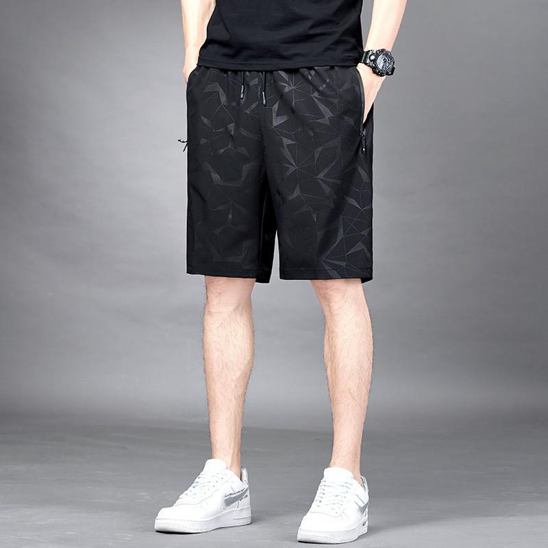 Men s Summer Plus-Size Casual Athletic Cropped Pants: Straight-Leg, Slightly Stretchable Workout Shorts 2XL