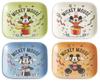 Skater Melamine Mini Plates Mickey Mouse 90th Disney 8cm X (4-Piece Set), Anniversary, Design, 8cm, MPSQ1-Q