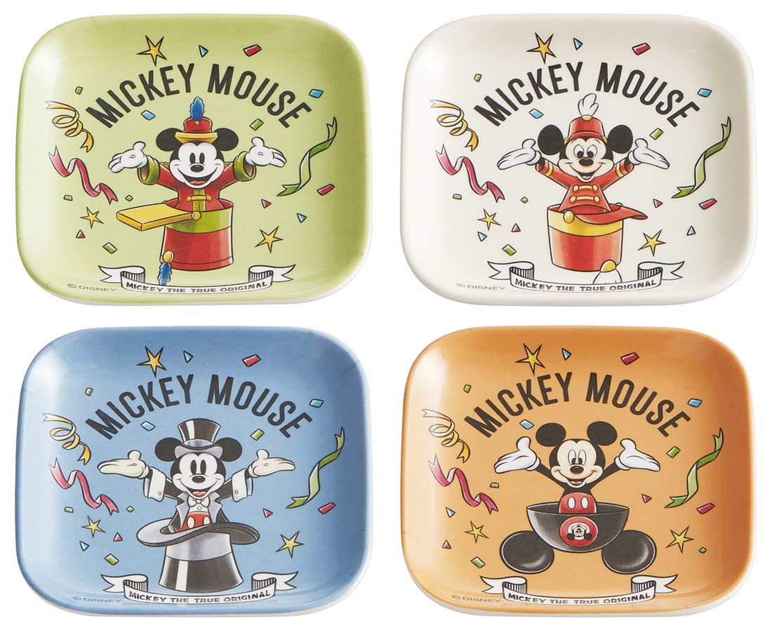 

Skater Melamine Mini Plates Mickey Mouse 90th Disney 8cm x (4-Piece Set), Anniversary, Design, 8cm, MPSQ1-Q